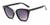 Óculos de Sol de Acetato Formato Gatinho com Proteção UV400 Preto