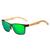 Óculos de Sol de Madeira Masculino Polarizado Kingseven W5507 Verde Verde