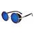 Óculos De Sol Designer Italiano Com Proteção Lateral Azul