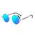 Óculos De Sol Designer Proteção Lateral Azul