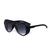 Óculos de Sol Escuro Masculino Steampunck Redondo Furos Laterais Proteção UV400 Acompanha Case Preto