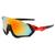Óculos de Sol Esportivo Bike Ciclismo com Proteção Uv400 + Case Preto, Vermelho