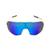 Óculos De Sol Esportivo Com Proteção UV400 Solar Para Ciclismo/Volei/Bike/Caminhada/Corrida/Atletismo A002 Branco, Azul