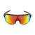 Óculos De Sol Esportivo Com Proteção UV400 Solar Para Ciclismo/Volei/Bike/Caminhada/Corrida/Atletismo A002 Preto vermelho, Vermelho