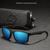 Óculos De Sol Esportivo Kdeam Surf Proteção UV400 Polarizado Azul, Celeste