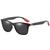 Óculos De Sol Esportivo Lentes Polarizadas E Proteção Uv400 Preto e vermelho