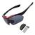 Óculos de Sol Esportivo para Corrida Ciclismo MTB Polarizado com Flanela e Bolsa de Transporte West Biking Vermelho com lente fumê
