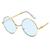 Óculos de Sol Estilo John Lennon e com Proteção UV400 Azul céu
