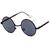 Óculos de Sol Estilo John Lennon e com Proteção UV400 Preto