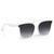 Óculos De Sol Feminino Charlotte Redondo Com Proteção Uv400 Branco fume
