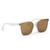 Óculos De Sol Feminino Charlotte Redondo Com Proteção Uv400 Marrom transparente