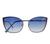 Óculos De Sol Feminino com Lentes Polarizadas e Proteção UV Tamanho Médio Azul