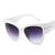 Óculos de Sol Feminino Gatinho Alta Qualidade Proteção Uv400 Branco