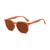 Óculos De Sol Feminino Hexagonal Masculino Retro Clássico Vintage UV 400 Laranja