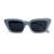 Óculos De Sol Feminino Lila Quadrado Grande Luxo Blogueira Original Proteção UV Tendencia Verão 2024 Azul