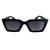 Óculos De Sol Feminino New York Summers com Proteção Uv Luxo Tendencia Verão 2024 Preto
