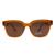 Óculos de Sol Feminino Quadrado RM0649 Marrom brilho