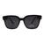 Óculos de Sol Feminino Quadrado RM0649 Preto brilho