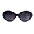 Óculos De Sol Feminino Sara Oval Super Luxo Blogueira Original Proteção UV Lê Belle Tendencia Verão 2024 Preto
