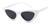 Óculos de Sol Formato Gatinho Lentes com Proteção UV400 Branco