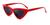 Óculos de Sol Formato Gatinho Lentes com Proteção UV400 Vermelho