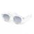 Óculos De Sol Hexagonal Feminino Lentes Uv400 Com Estojo Translúcido