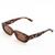 Óculos De Sol Hype Retro Vintage Retangular Unissex- Óculos Sunrise Onça