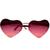 Óculos de Sol Infantil Coração Sextavado UV400 Marrom, Rosa