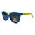 Oculos de Sol Infantil Flexível Nylon Polarizado UV400 kids Azul com amarelo