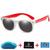 Óculos De Sol Infantil Flexível Polarizado Completo 10, Branco, Vermelho