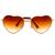 Óculos de Sol Infantil Formato Coração Original WAS UV400 Marrom