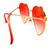 Óculos de Sol Infantil Formato Coração Original WAS UV400 Rosa