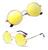 Óculos De Sol Luxuoso Com Proteção Lateral - Polarizado Amarelo