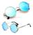 Óculos De Sol Luxuoso Com Proteção Lateral - Polarizado Azul céu