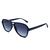 Óculos de Sol Masculino e Feminino Aviador Lentes UV400 Envio Imediato Acompanha Case Azul fosco