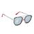Óculos de Sol Masculino e Feminino Hexagonal Linha Premium Lançamento Proteção UV400 Envio Imediato Prata vermelho lente espelhado