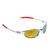 Óculos de Sol Masculino e Feminino Juliet Romeo Double XX Lentes Proteção UV400 Acompanha Case  Prata lente vermelho