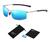 Óculos de Sol Masculino Polarizado Aoron 559 Diversas Cores + Bag + Flanela Prata, Lente azul