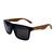 Oculos de Sol Masculino Polarizado UV400 Haste Bambu Novo Marinho