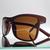 Óculos de Sol Masculino Quadrado Emborrachado Luxo UV400 Marrom