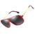 Óculos De Sol Metálico Polarizado Unissex Uv400 Dubery D107 Vermelho