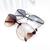 Óculos de sol modelo dupla faixa formato oval parte inferior elegante CÓD: 6316-145 Marrom