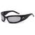 Óculos de Sol Moderno Esportivo Unissex Lentes UV400 Cinza, Claro