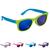 Óculos de sol para bebê armação flexível com lenço e estojo proteção uva uvb buba Verde com azul