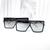 Óculos de sol quadrado estilo Max retrô fashion cod 2500-YD1784 Preto