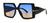 Óculos de Sol Quadrado Feminino Vintage Grande Lente c/Proteção Solar Uv400 Acompanha Estojo+Flanela M, 02 marrom escuro azulado