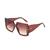 Óculos de Sol Quadrado Feminino Vintage Grande Lente c/Proteção Solar Uv400 Acompanha Estojo+Flanela M, 02 marrom