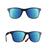 Óculos De Sol Quadrado Lente Polarizada UV Com Anti Reflexo Azul