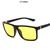 Óculos De Sol Quadrado Lentes com Proteção Uv400 Moderno Amarelo
