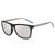 Óculos de Sol Quadrado Unissex com Lente Polarizada e Proteção UV400 Espelhado